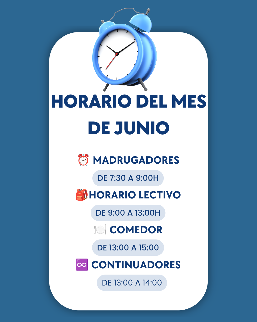HORARIO JUNIO